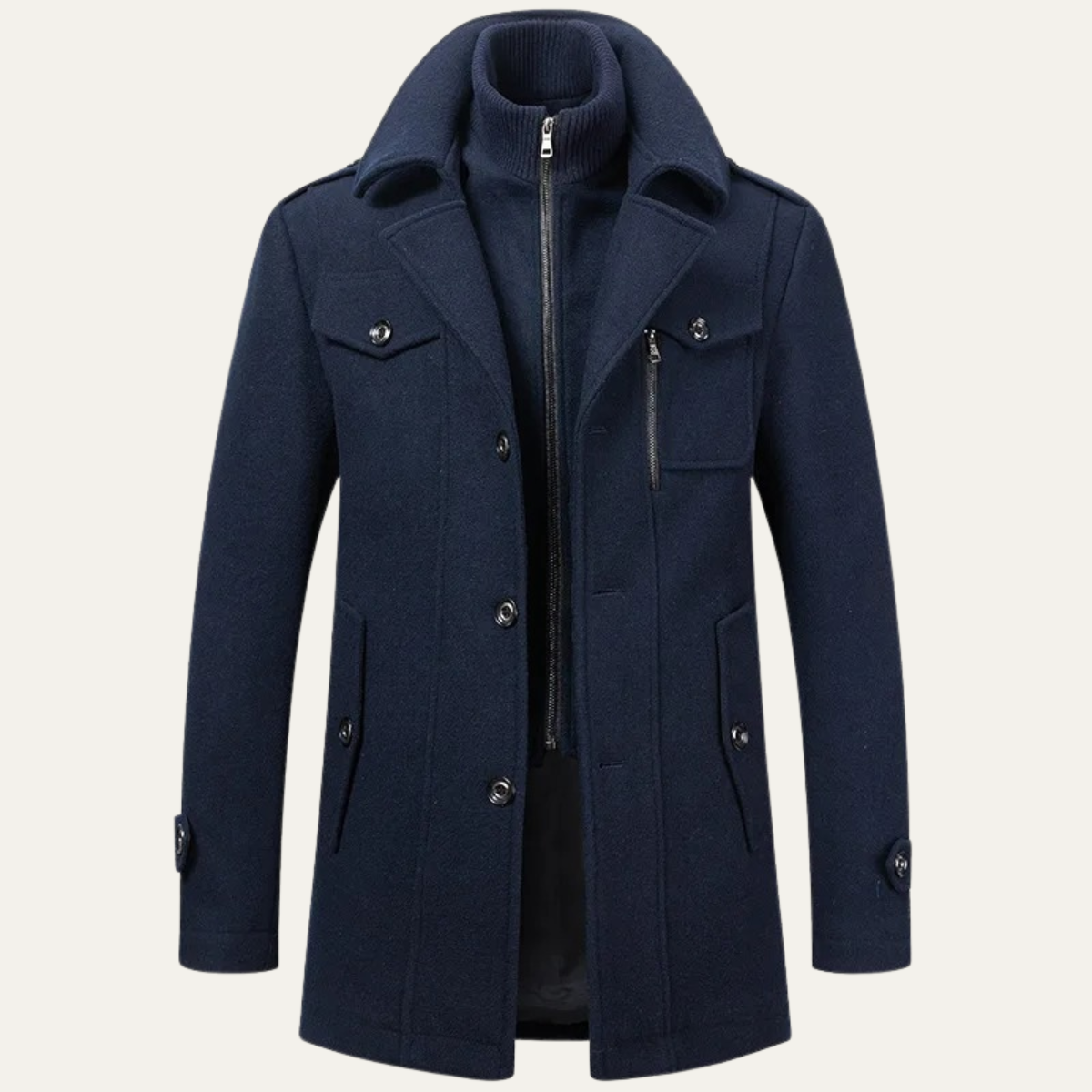 The Somerset Men's Elegant Winter Wool Blend Coat