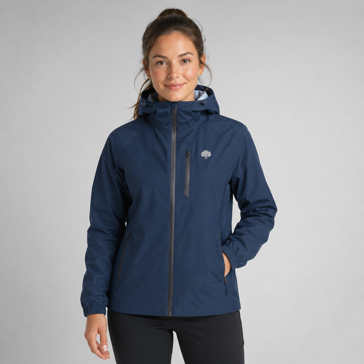 Men's Hooded Rain Jacket – Lightweight Shell, Loose Fit