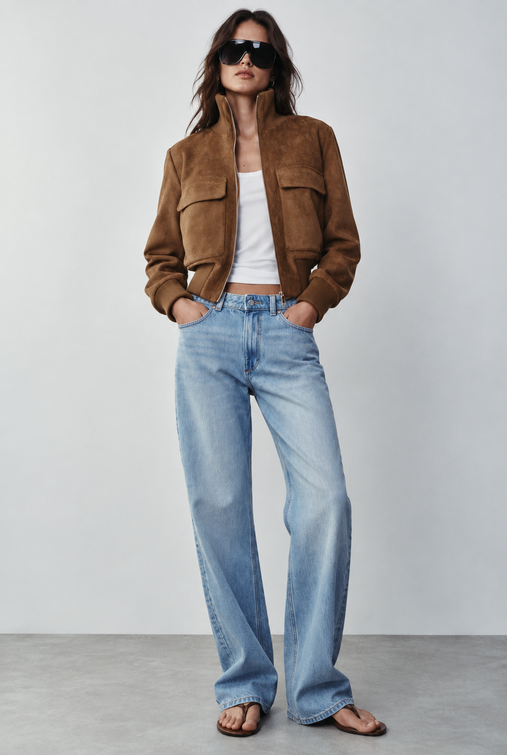 Romilly | Suede Bomber Jacket
