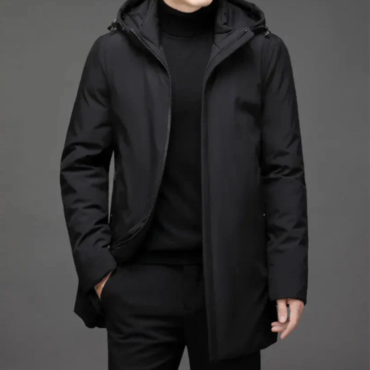 The Mountain Men’s Modern Fit Warm Hooded Jacket