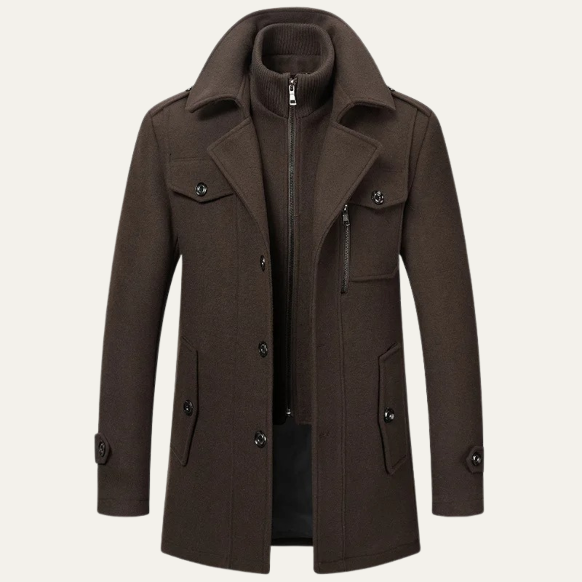 The Somerset Men's Elegant Winter Wool Blend Coat