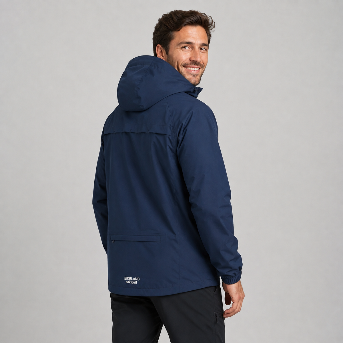 Men's Hooded Rain Jacket – Lightweight Shell, Loose Fit